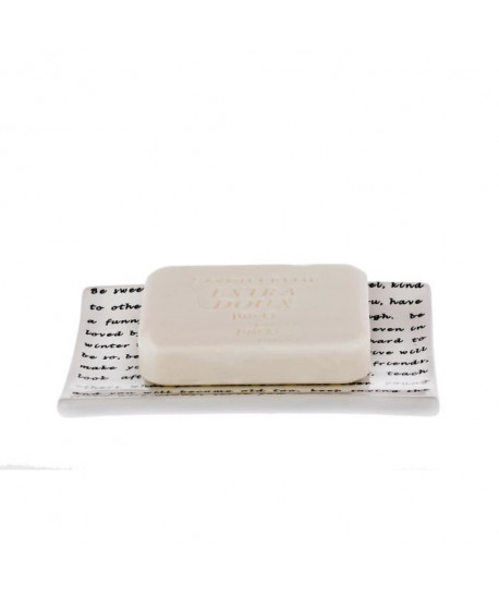 PoeME Porte savon  1,5x9x13cm  Blanc