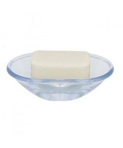 TORONTO Porte savon  4x13,5x9 cm  Transparent / Blanc