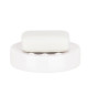 TUBE Porte savon Porcelaine  2,6x11x11 cm  Blanc