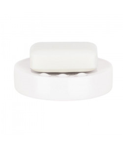 TUBE Porte savon Porcelaine  2,6x11x11 cm  Blanc