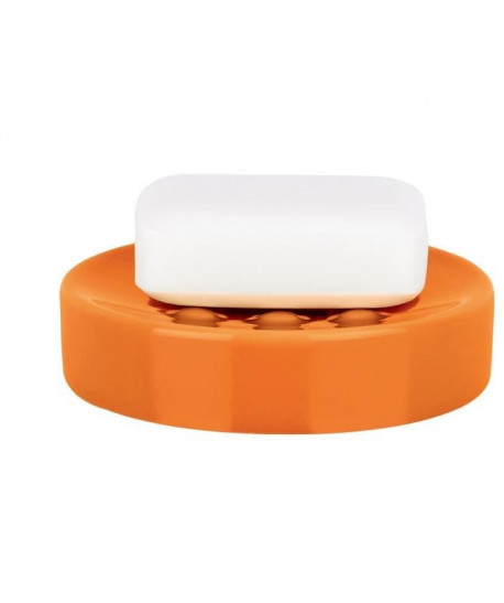 TUBE Porte savon Gres  2,6x11x11 cm  Orange