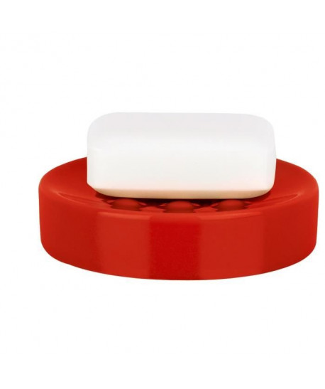 TUBE Porte savon Gres  2,6x11x11 cm  Rouge