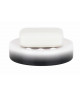 TUBE Porte savon Gres  2,6x11x11 cm  Noir