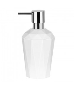 SPIRELLA Distributeur de savon Cristal  17x8,5x8,5cm  Blanc opaque