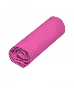 COTE DECO Drap housse Microfibre 140x190 cm  Fuchsia