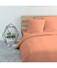 COTE DECO Drap housse Microfibre 90x190 cm  Corail