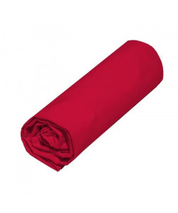 COTE DECO Drap housse 90x190 cm  Rouge