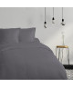 COTE DECO Drap housse 100% coton 90x190 cm  Gris anthracite