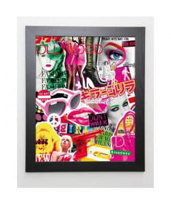 BLONDE ATTITUDE Image encadrée Fashion Style  47x57 cm  Multicolore