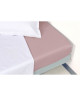 VENT DU SUD Drap housse Percale Manoir  Prune  90x190x30 cm