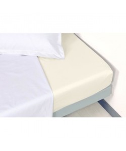 VENT DU SUD Drap housse Percale Manoir  Ivoire  80x200x30 cm