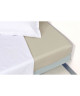 VENT DU SUD Drap housse Percale Manoir  Ficelle  90x190x30 cm