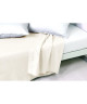 VENT DU SUD Drap plat PALACE 100% coton  240x300 cm  Beige nacré