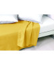 VENT DU SUD Drap plat PALACE en coton lavé  270x300 cm  Jaune safran