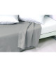 VENT DU SUD Drap plat PALACE 100% coton  240x300 cm  Gris acier