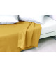 VENT DU SUD Drap plat PALACE 100% coton  270x300 cm  Jaune curry