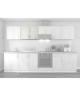 OBI Meuble haut de cuisine L 80 cm  Décor chene Sanremo et blanc