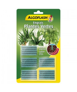 ALGOFLASH Engrais Bâtonnets Plantes vertes  25 bâtonnets