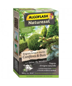 ALGOFLASH NATURASOL Engrais Coniferes et buis  800 g