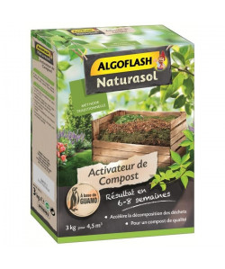 ALGOFLASH NATURASOL Activateur de compost a base de guano  3 kg
