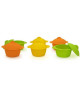 YOKO DESIGN Lot de 6 baby cocottes Ř7 cm orange, jaune et vert