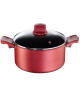 TEFAL CHARACTER Faitout  Couvercle C6824602 Tous feux dont induction rouge surprise