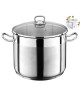 THE KITCHENETTE Marmite inox 3645762 20L XXL 30cm Tous feux dont induction