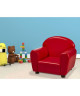 Fauteuil club enfant  Simili rouge  Contemporain  L 50 x P 40 cm