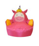 Fauteuil pouf Licorne  50x45x45 cm  Rose