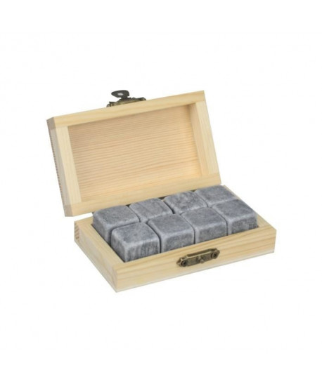 ARD\'TIME 8 cubes a whisky en marbre\"Whisky\" dans leur boite en bois