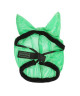 EQUITHeME Masque antimouches ?Éclat? Vert fluo  Taille S
