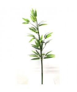 Tige de Bamboo fine artificielle avec feuilles  Hauteur 115 cm