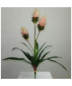 Plante exotique artificielle trois branches Fleurs Roses  Hauteur 90 cm