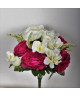 FLOW Bouquet de fleurs artificielles bordeaux  40 cm