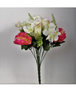 FLOW Bouquet de fleurs artificielles rose  40 cm