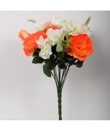 FLOW Bouquet de fleurs artificielles orange  40 cm
