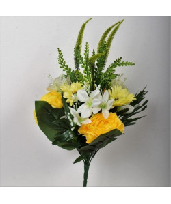 FLOW Bouquet de fleurs artificielles jaune  52 cm