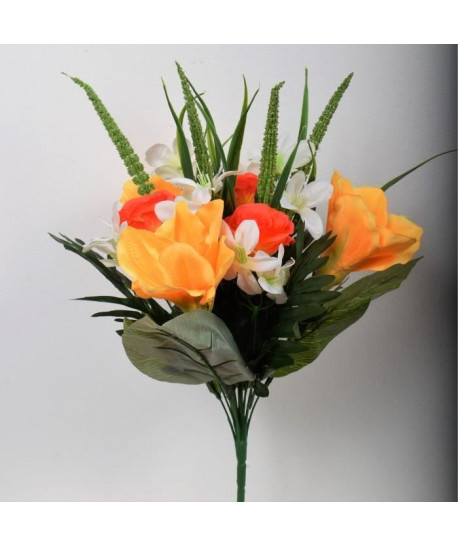 FLOW Bouquet de fleurs artificielles jaune  52 cm