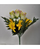 FLOW Bouquet de fleurs artificielles jaune  38 cm