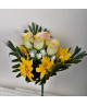 FLOW Bouquet de fleurs artificielles jaune  38 cm