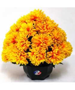 Fleur artificielle Coupe TGM de chrysanthemes  Feu