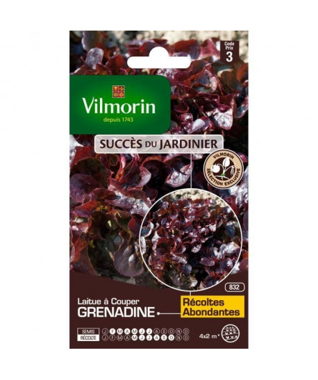 VILMORIN Laitue a couper feuille de chene Grenadine Obtention Vilmorin