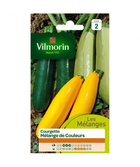 VILMORIN Mélange graines de Courgette différentes couleurs