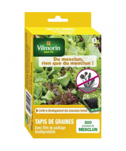 VILMORIN Tapis graines a Mesclun  Paillage anti mauvaises herbes intégré