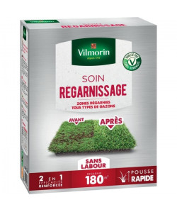 VILMORIN Semences pour soins et regarnissage universel de gazon  2 en 1  3 kg