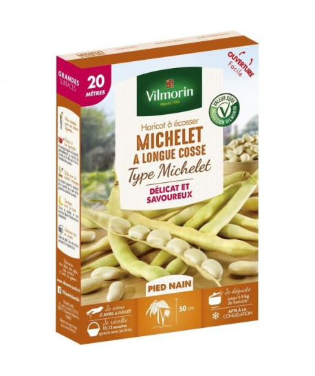 VILMORIN Graines de haricot michelet a longue cosse  20 M