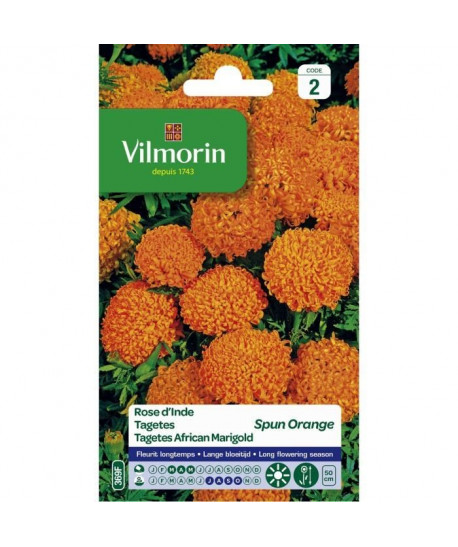 VILMORIN Graines de rose d\'Inde spun orange