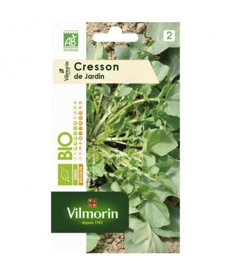 VILMORIN Graines de cresson de jardin  Bio