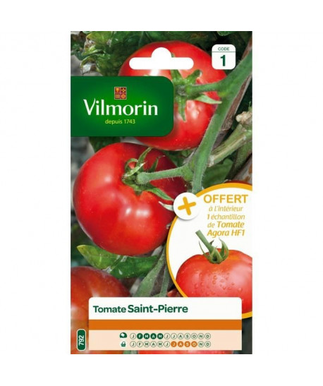 VILMORIN Tomate SaintPierre Sachet de graines  Echantillon tomate Agora