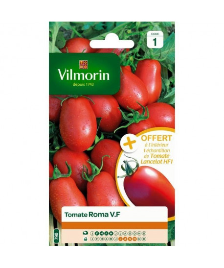 VILMORIN Tomate Roma V.F Sachet de graines  Echantillon tomate Surya